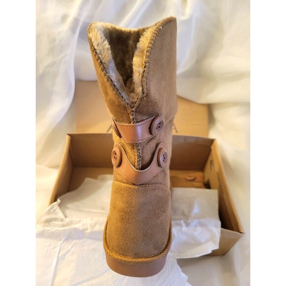 🖤 Brand New Women's Tan Arnina Cozy Faux Fur Winter Boots Size 6-9 - Picture 12 of 16